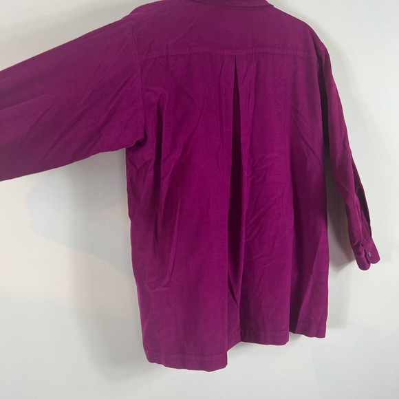 Eskandar Purple Cotton Long Sleeve Button Shirt Tunic Top Eskandar s/z0 - Picture 7 of 9